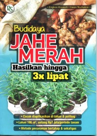 Image of Budidaya Jahe Merah Hasilkan Hingga 3 x Lipat