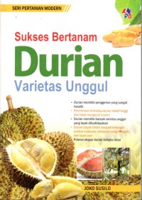 Image of Sukses Bertanam Durian Varietas Unggul